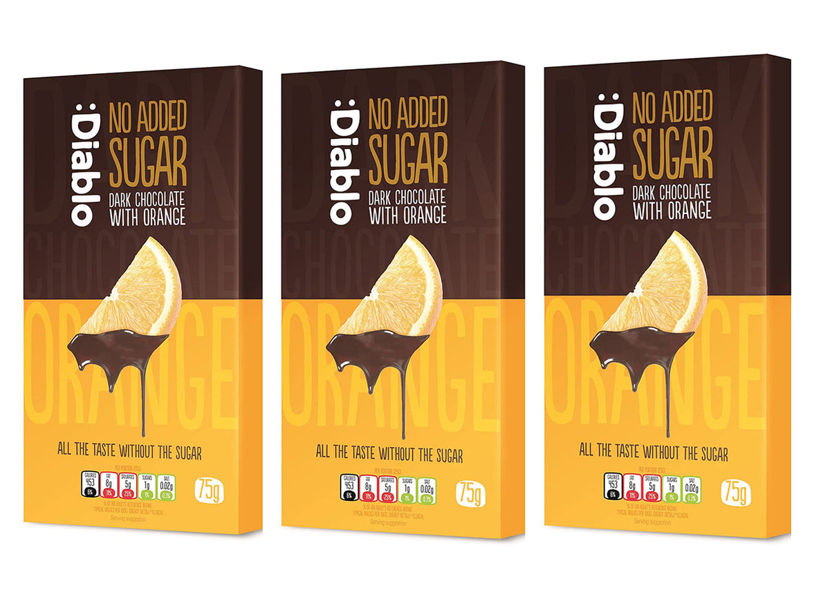 No Added Sugar Dark Chocolate with Orange