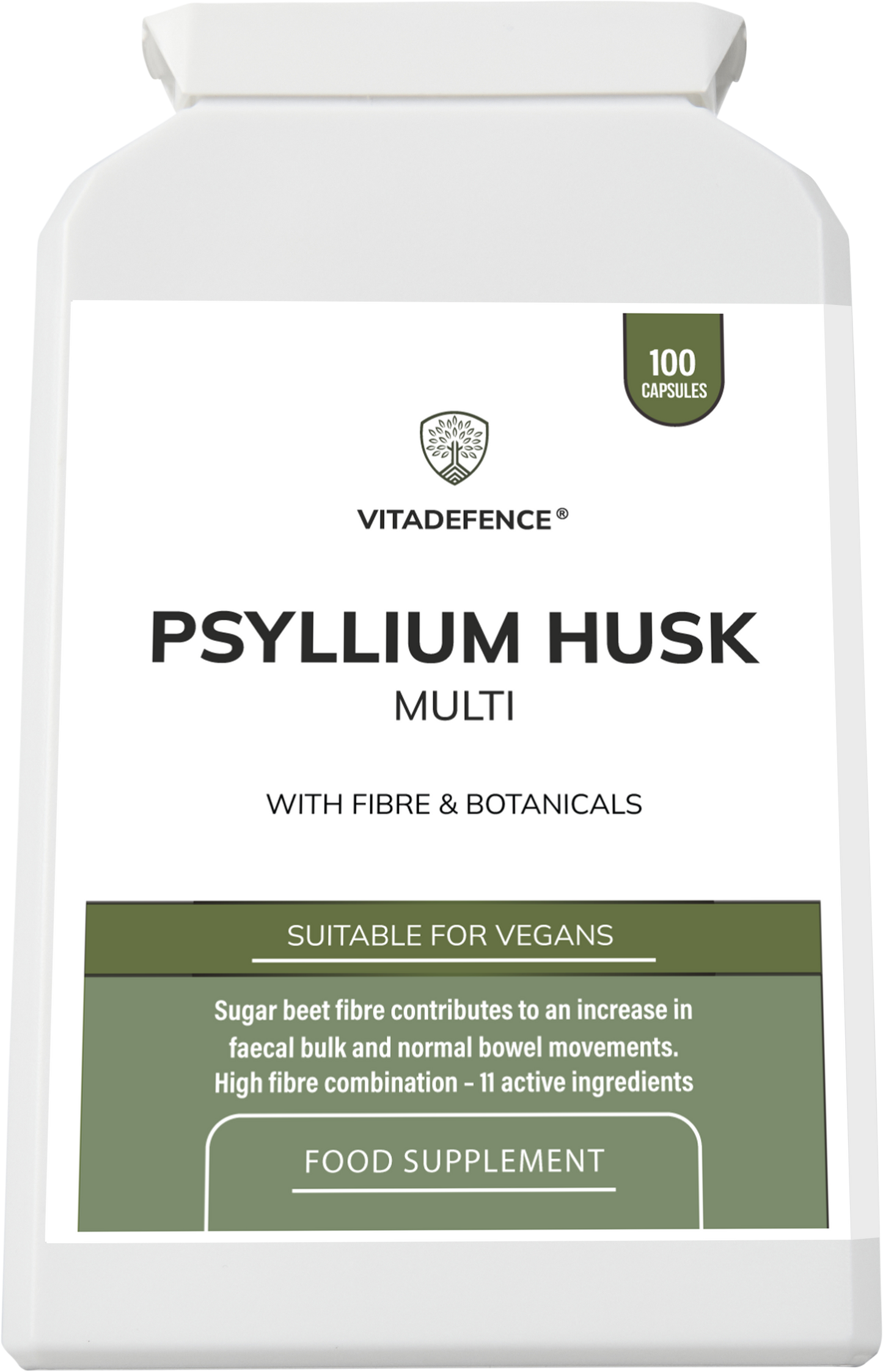 Psyllium Husk Multi | High-Fibre Botanical Blend – 100 Capsules