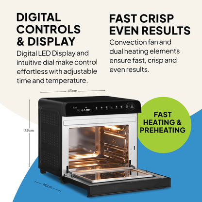 f77 Super Oven Pro - 30L Digital Air Fryer Oven
