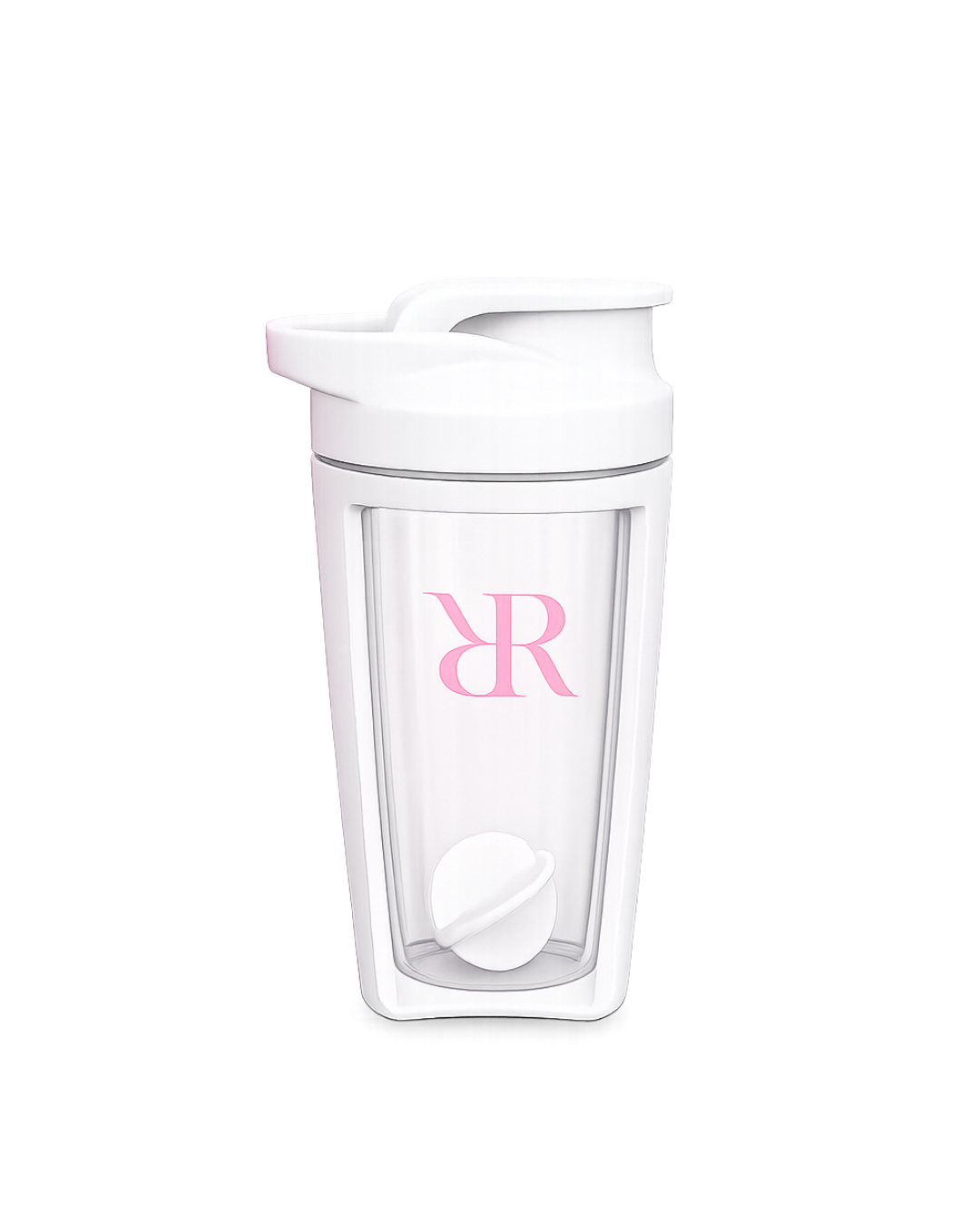 BPA-Free Protein Shaker Cup with Whisk Ball