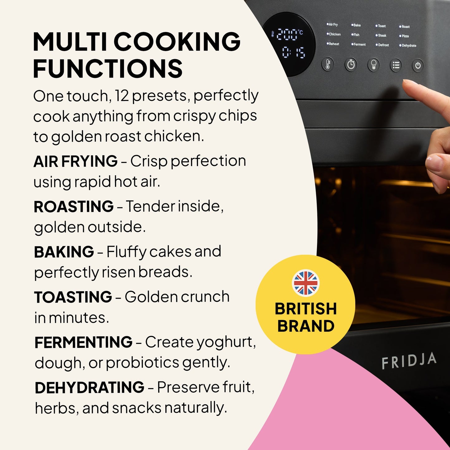 f66 Super Oven - 15L Digital Air Fryer Oven