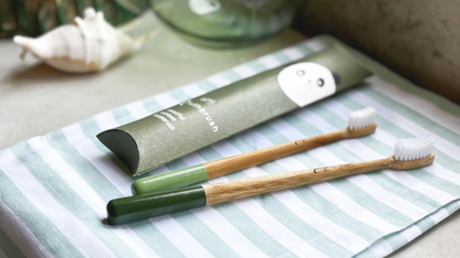 A years supply of the Tiny Truthbrush - beautiful bamboo toothbrush for children