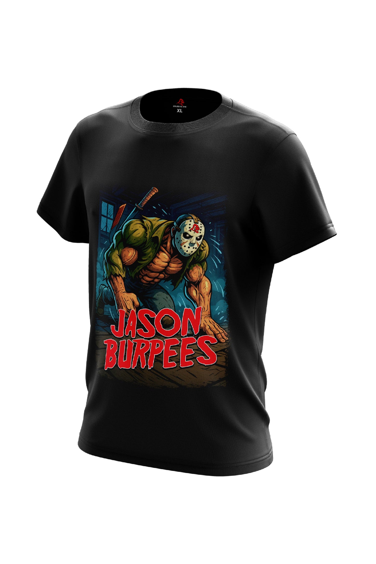 تيشيرت XAPE Jason Burpees - أسود