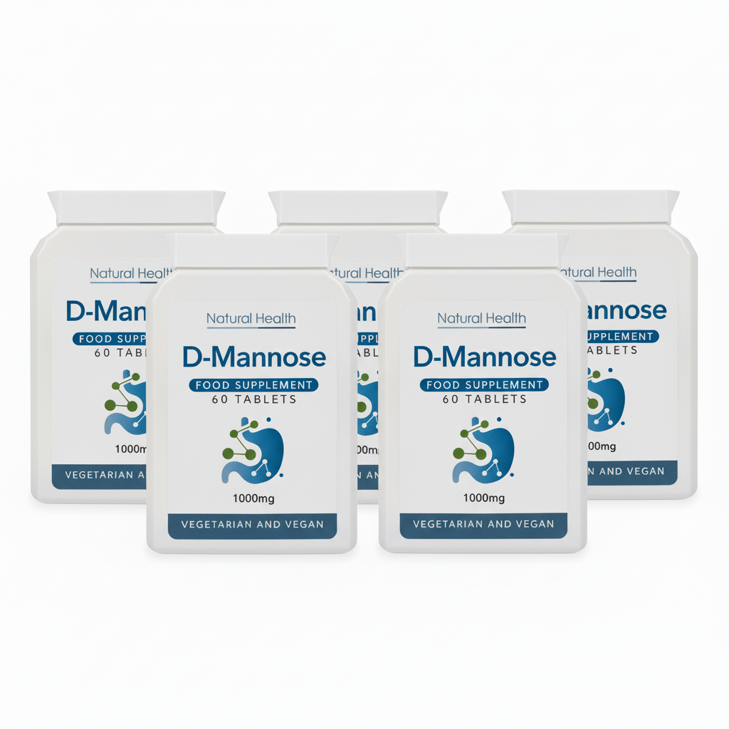 Pure D-Mannose 1000mg | 60 Chewable Tablets (Capsules Alternative) | 2-Month Supply | Made in the UK