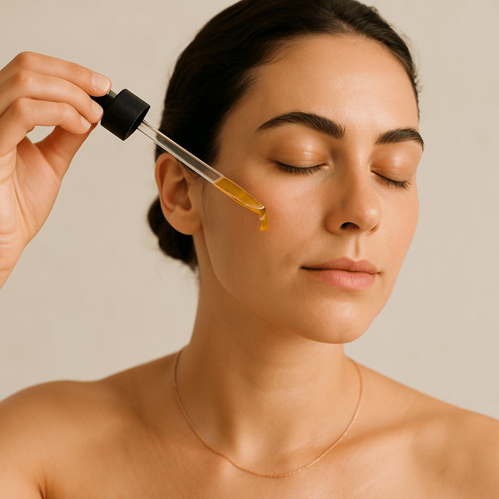 زيت الوجه المضيء بخلاصة ثمر الورد وبذور العنب والأفوكادو