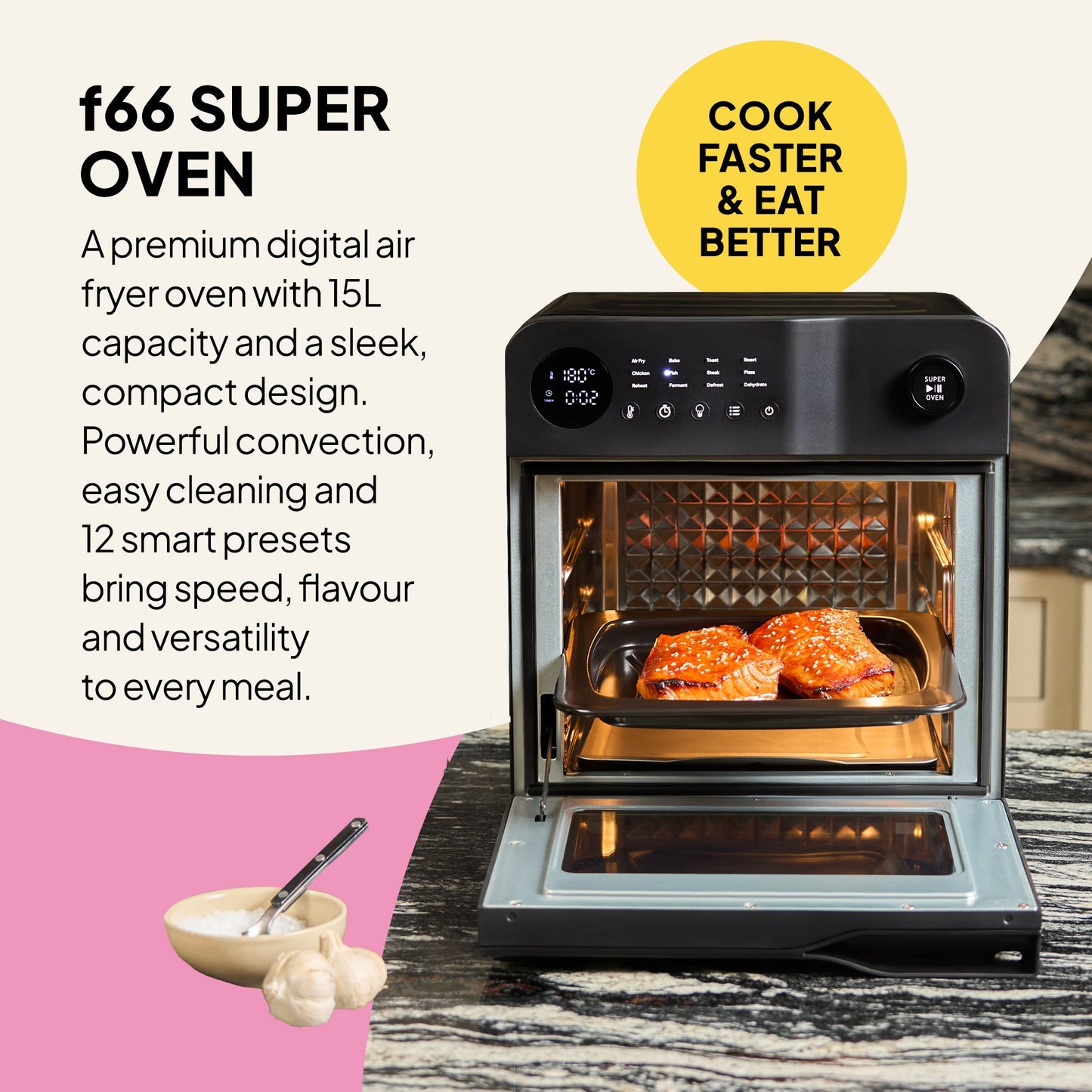 f66 Super Oven - 15L Digital Air Fryer Oven
