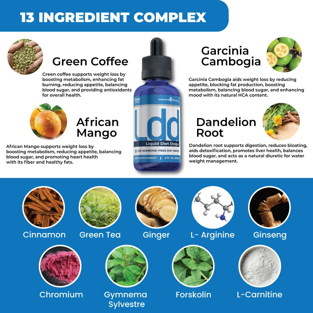 LDD Liquid Diet Drops | Appetite Control & Weight Support