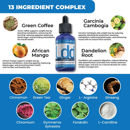 LDD Liquid Diet Drops | Appetite Control & Weight Support