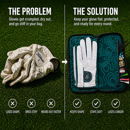 Leather Golf Glove Case