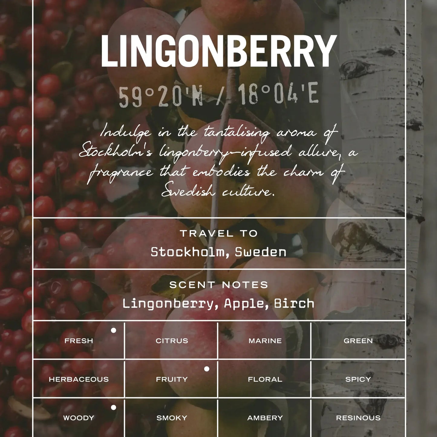 Lingonberry Scented Candle Refill