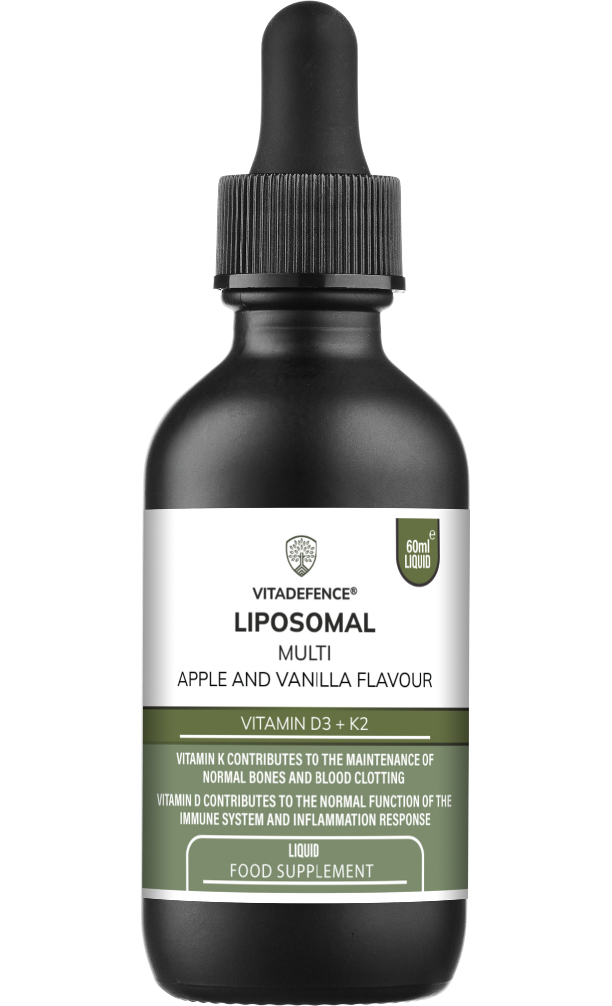 Vitamina D3 e K2 Liposomiale – Gusto Mela e Vaniglia