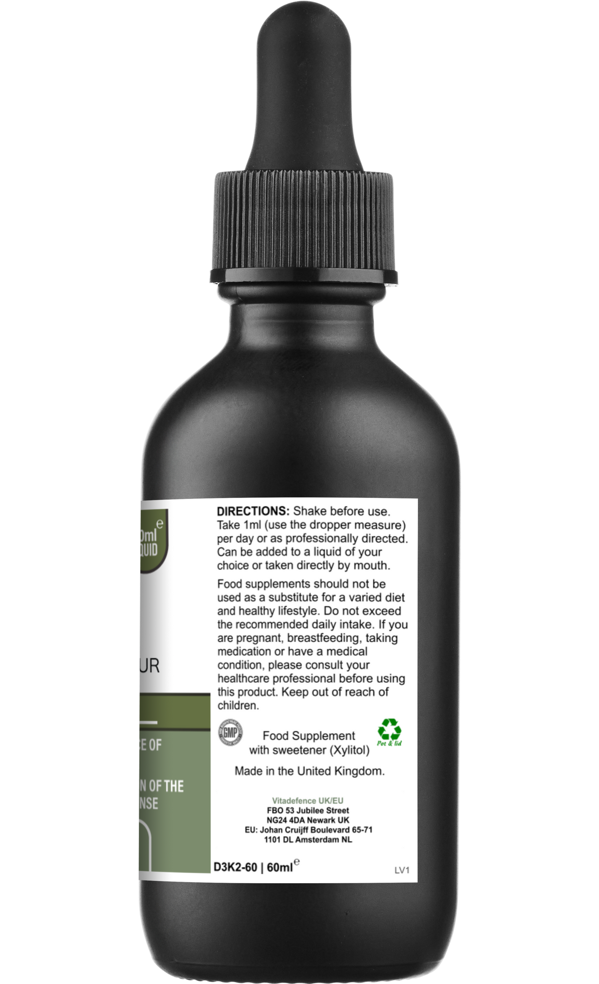 Vitamina D3 e K2 Liposomiale – Gusto Mela e Vaniglia