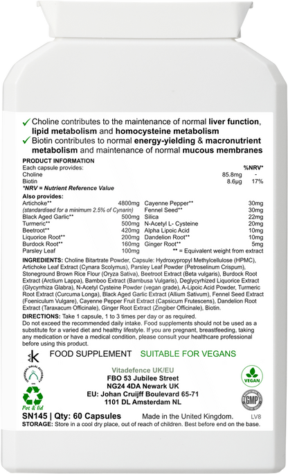 Artichoke Multi | With Choline, Biotin & Botanicals – 60 Capsules