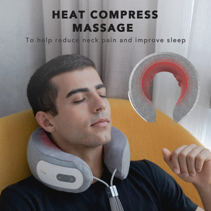Breo iNeck 3 Pro Smart Neck Massage Pillow – Ergonomic 270° Comfort Cushion with Heat & App Control