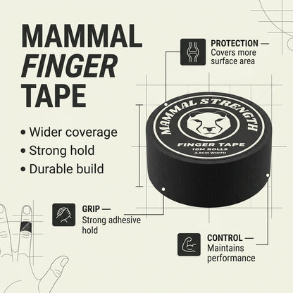 Finger Tape - Zinc Oxide BJJ Tape (10M x 2.5cm)