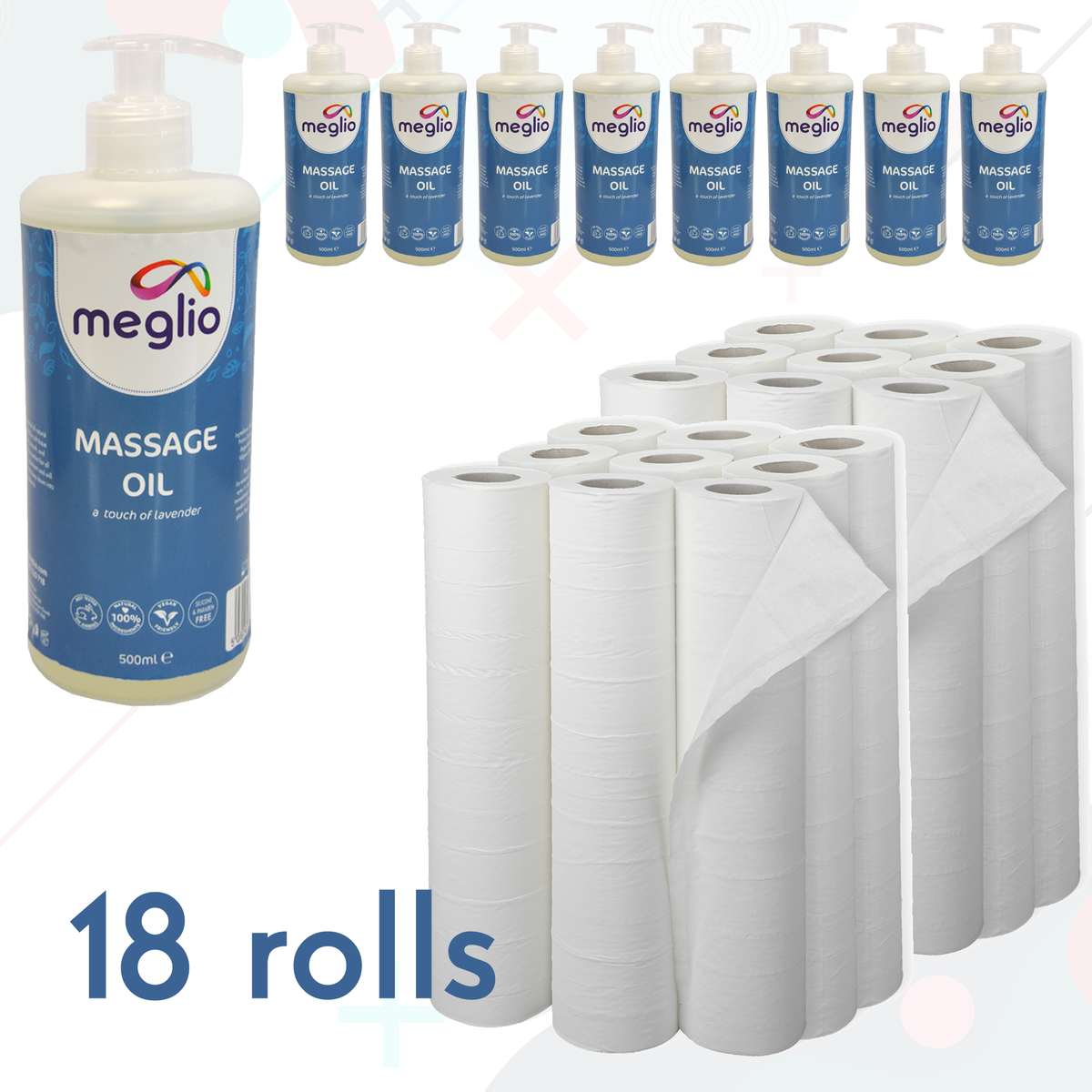 Massage Oil & Couch Roll Combo