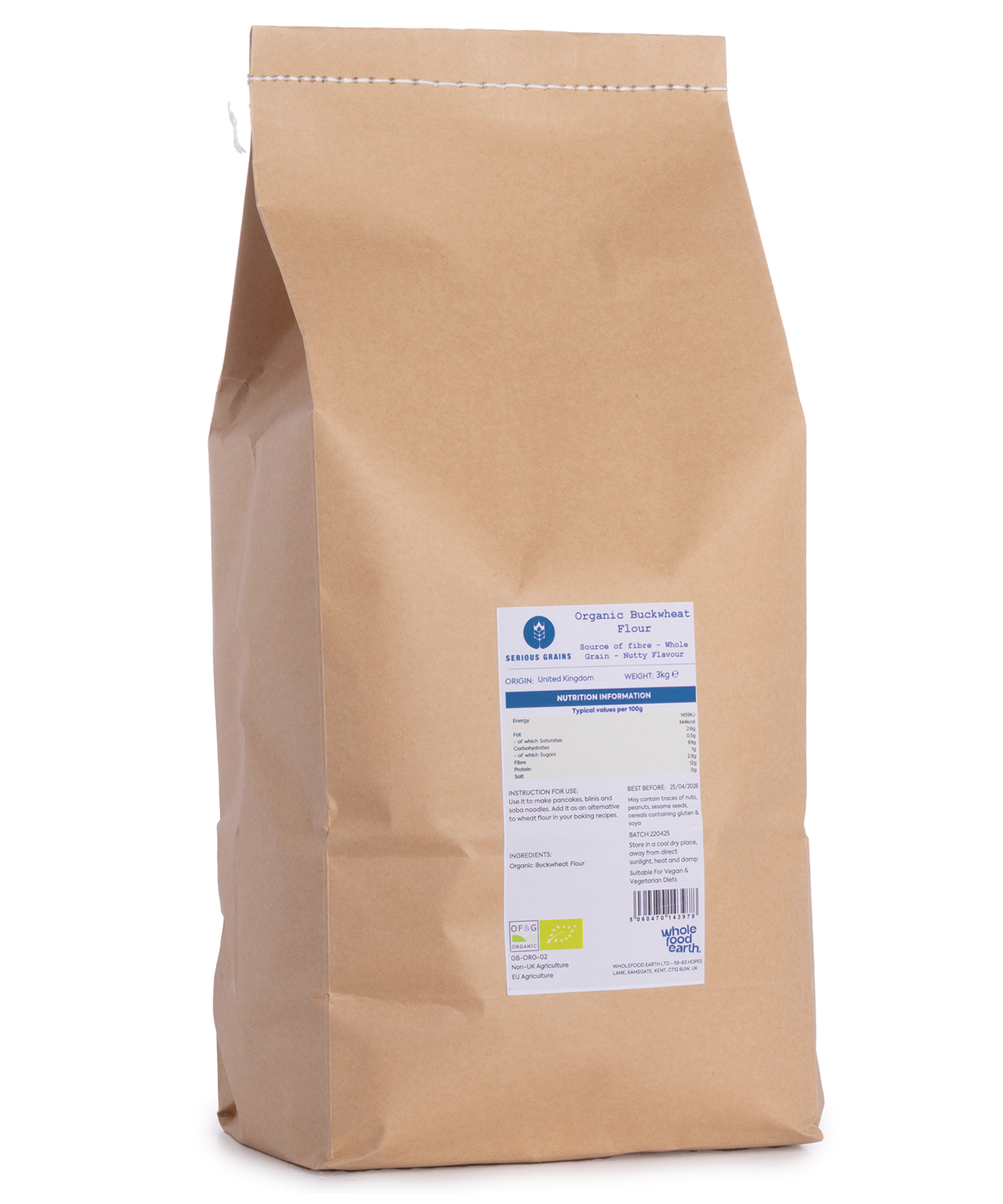 Organic Buckwheat Flour - Serious Grains