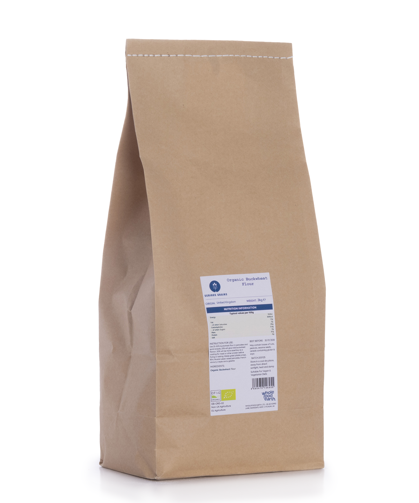 Organic Buckwheat Flour - Serious Grains