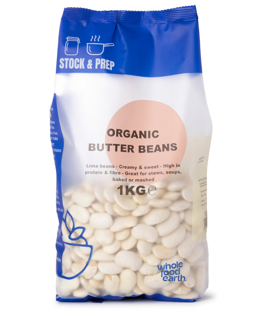 Organic Butter Beans - Stock & Prep - 1kg