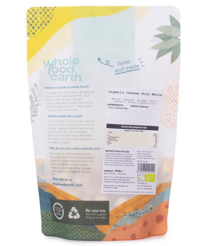 Organic Cashew Nuts Whole