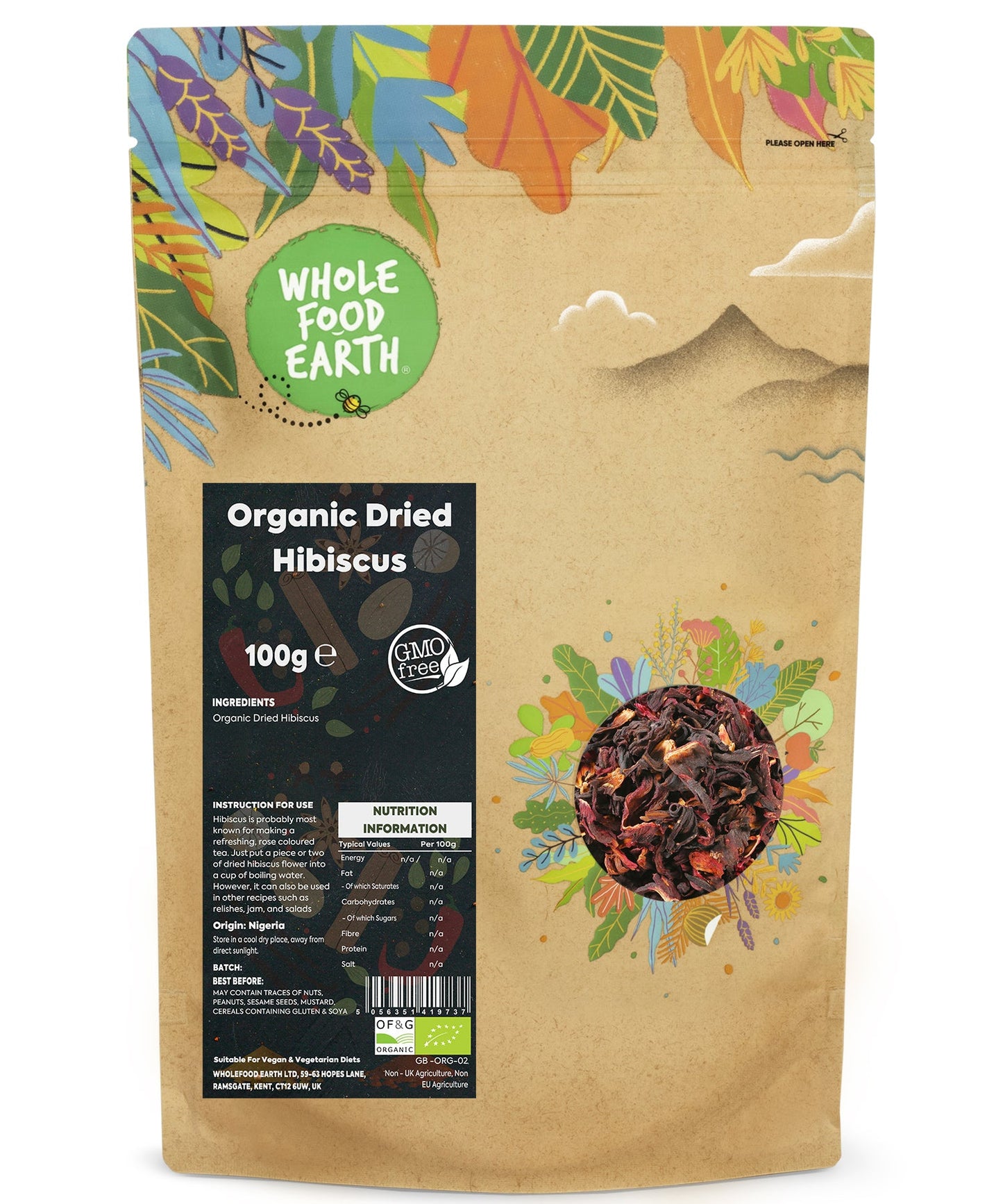 Organic Hibiscus Flowers