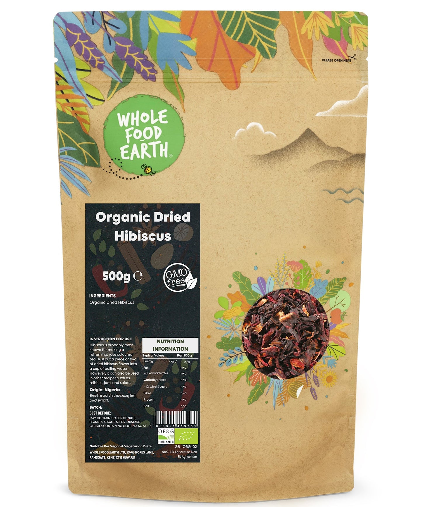 Organic Hibiscus Flowers