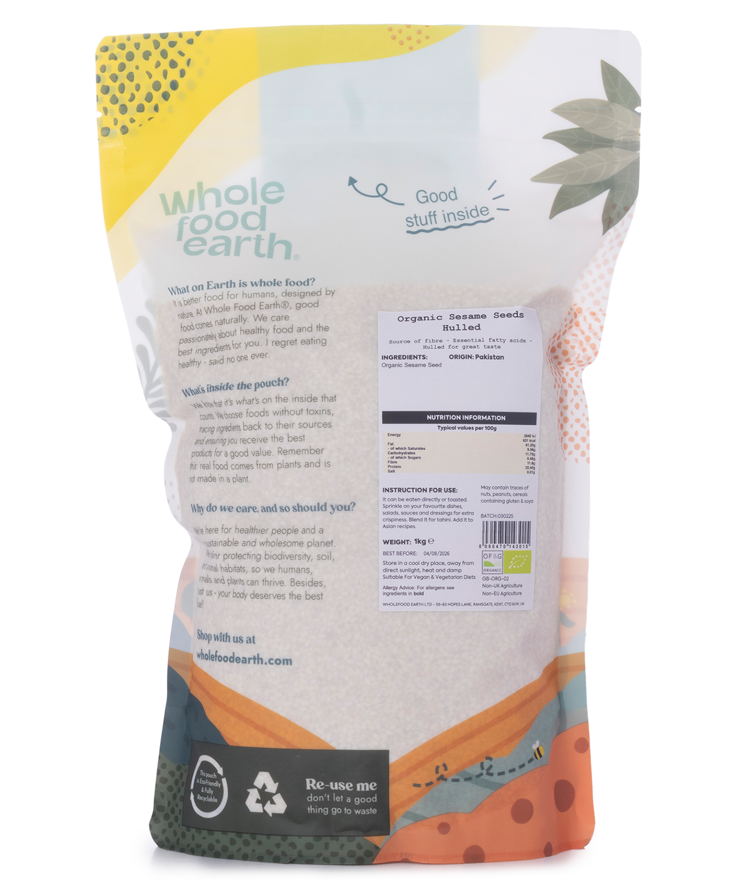 Organic Sesame Seeds Hulled