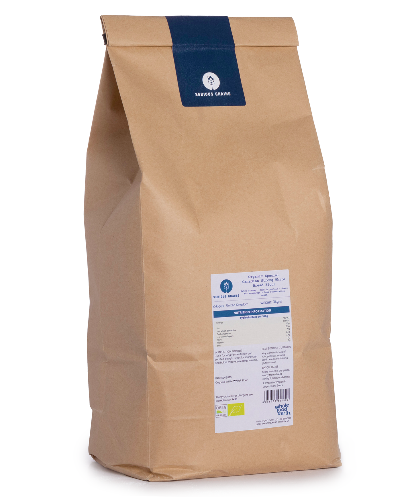 Organic Special Canadian Strong White Bread Flour - Serious Grains