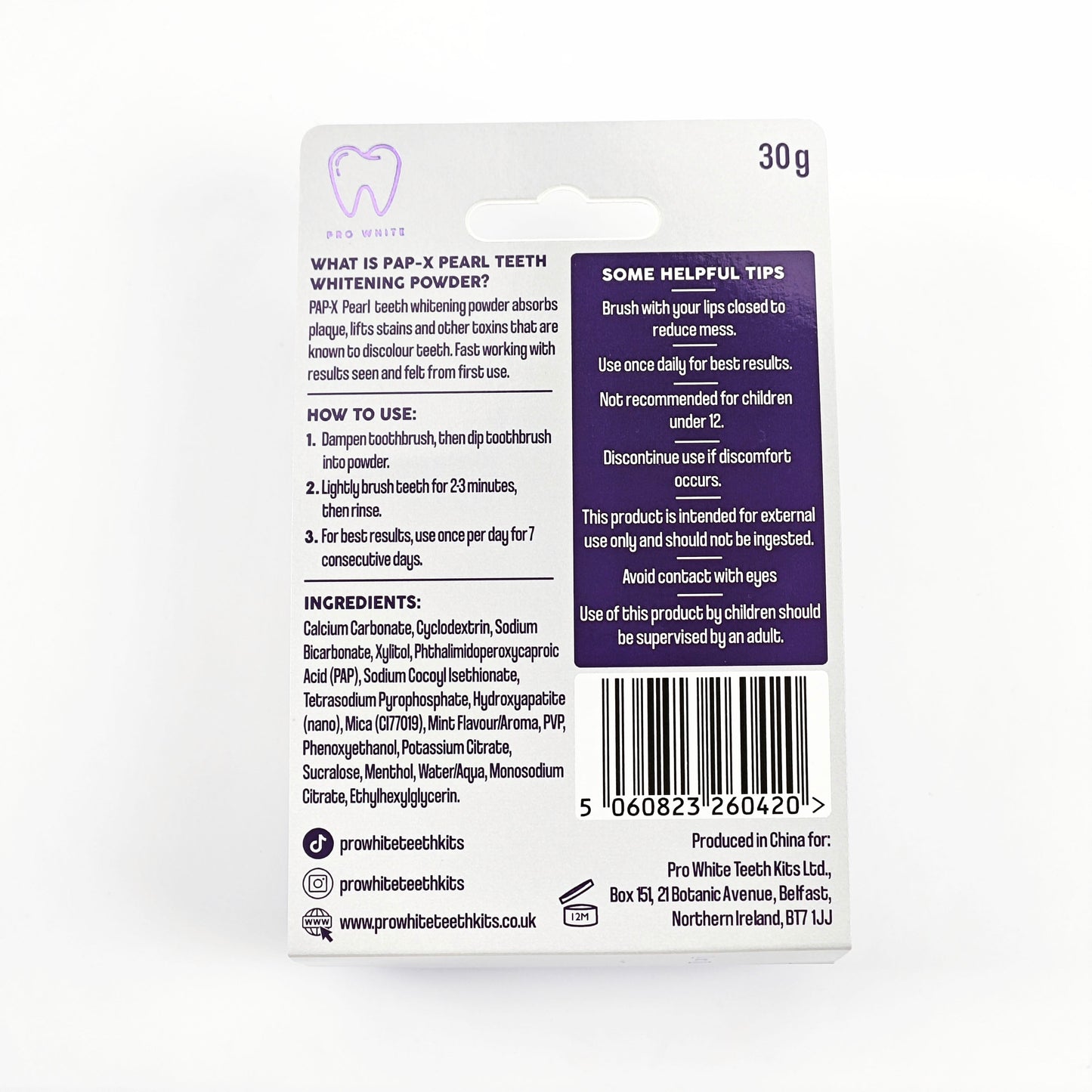 مسحوق تبييض الأسنان PAP-X™