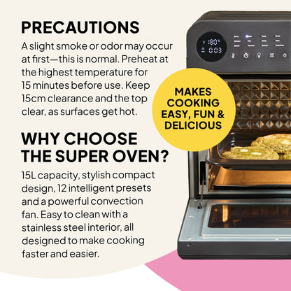 f66 Super Oven - 15L Digital Air Fryer Oven