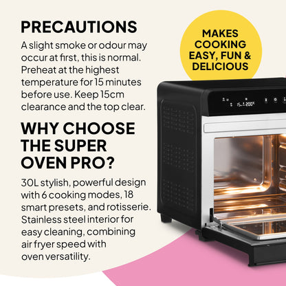 f77 Super Oven Pro - 30L Digital Air Fryer Oven