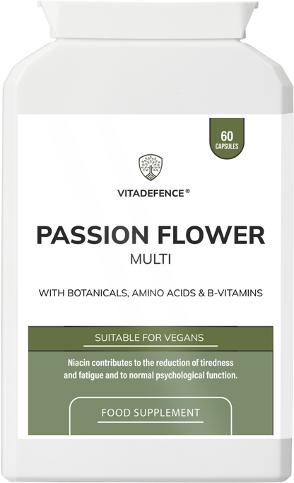 Passion Flower Multi | With Montmorency Cherry, Chamomile, Ashwagandha & Magnesium – 60 Capsule
