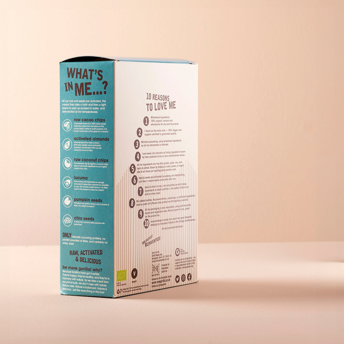 Organic Mighty Muesli Chocolate Chip Keto - 250g - Raw Gorilla