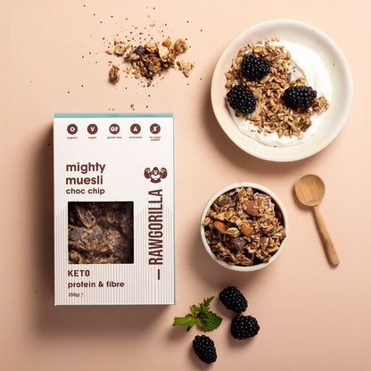 Organic Mighty Muesli Chocolate Chip Keto - 250g - Raw Gorilla