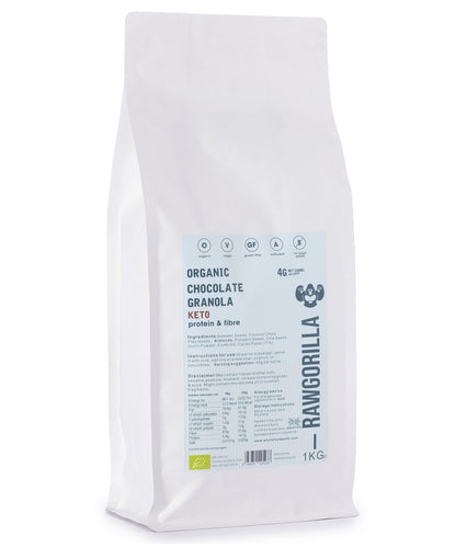 Organic Keto Chocolate Granola  - RAWGORILLA - 1kg