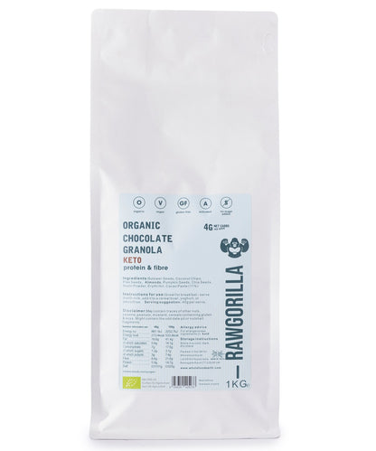 Organic Keto Chocolate Granola  - RAWGORILLA - 1kg