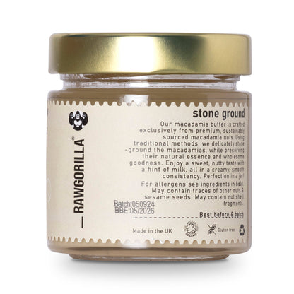 Organic Raw Macadamia Butter - RAWGORILLA