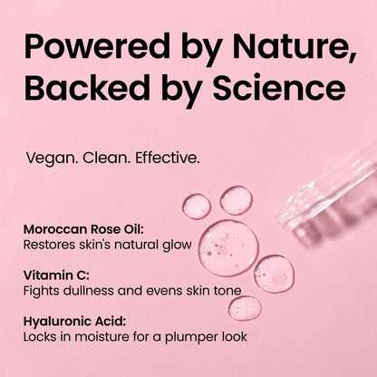 Moroccan Rose Facial Oil with Hyaluronic Acid & Vitamin C