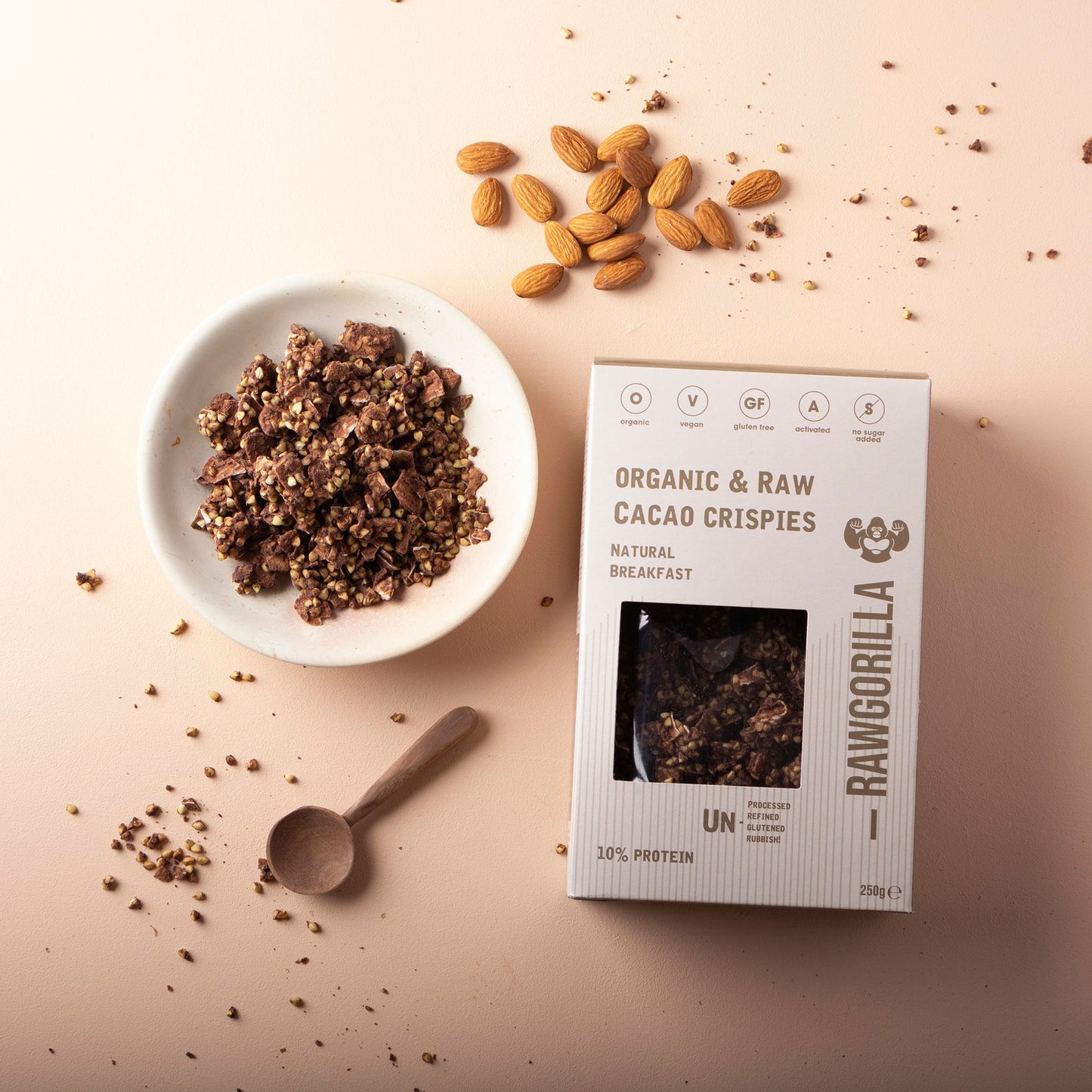 Cacao Crispies - 250g - RAWGORILLA