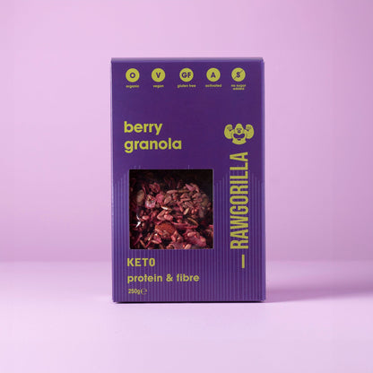 Organic Berry Granola Cereal Keto - 250g - Raw Gorilla