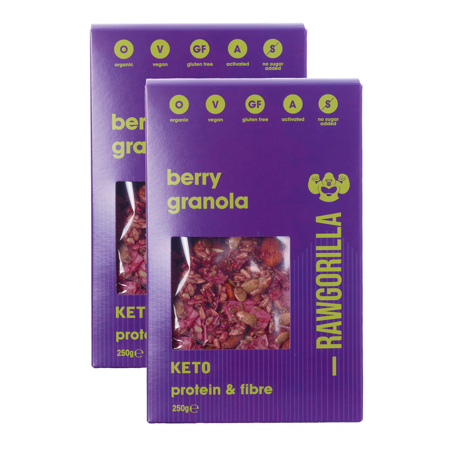 Organic Berry Granola Cereal Keto - 250g - Raw Gorilla