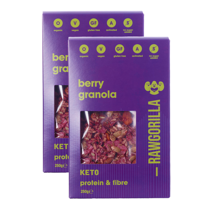Organic Berry Granola Cereal Keto - 250g - Raw Gorilla