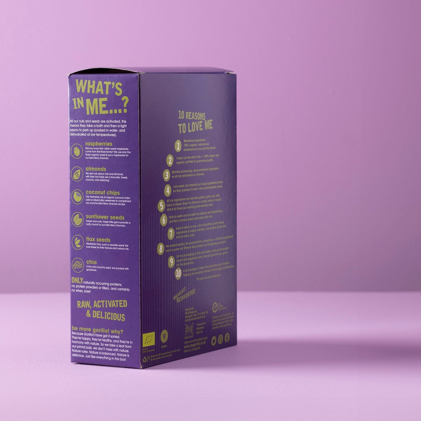 Organic Berry Granola Cereal Keto - 250g - Raw Gorilla