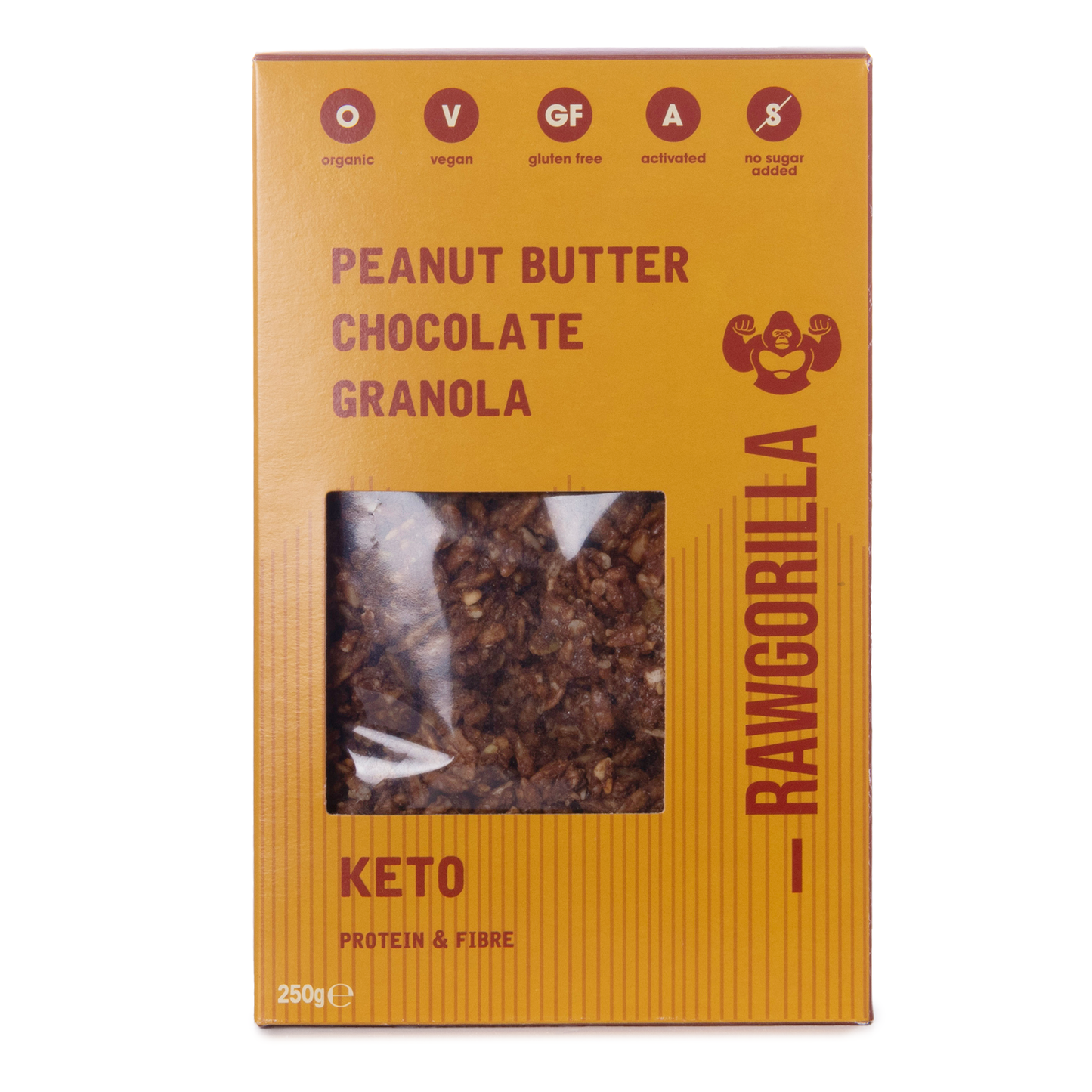 Keto Peanut Butter Chocolate Granola - 250g - Raw Gorilla