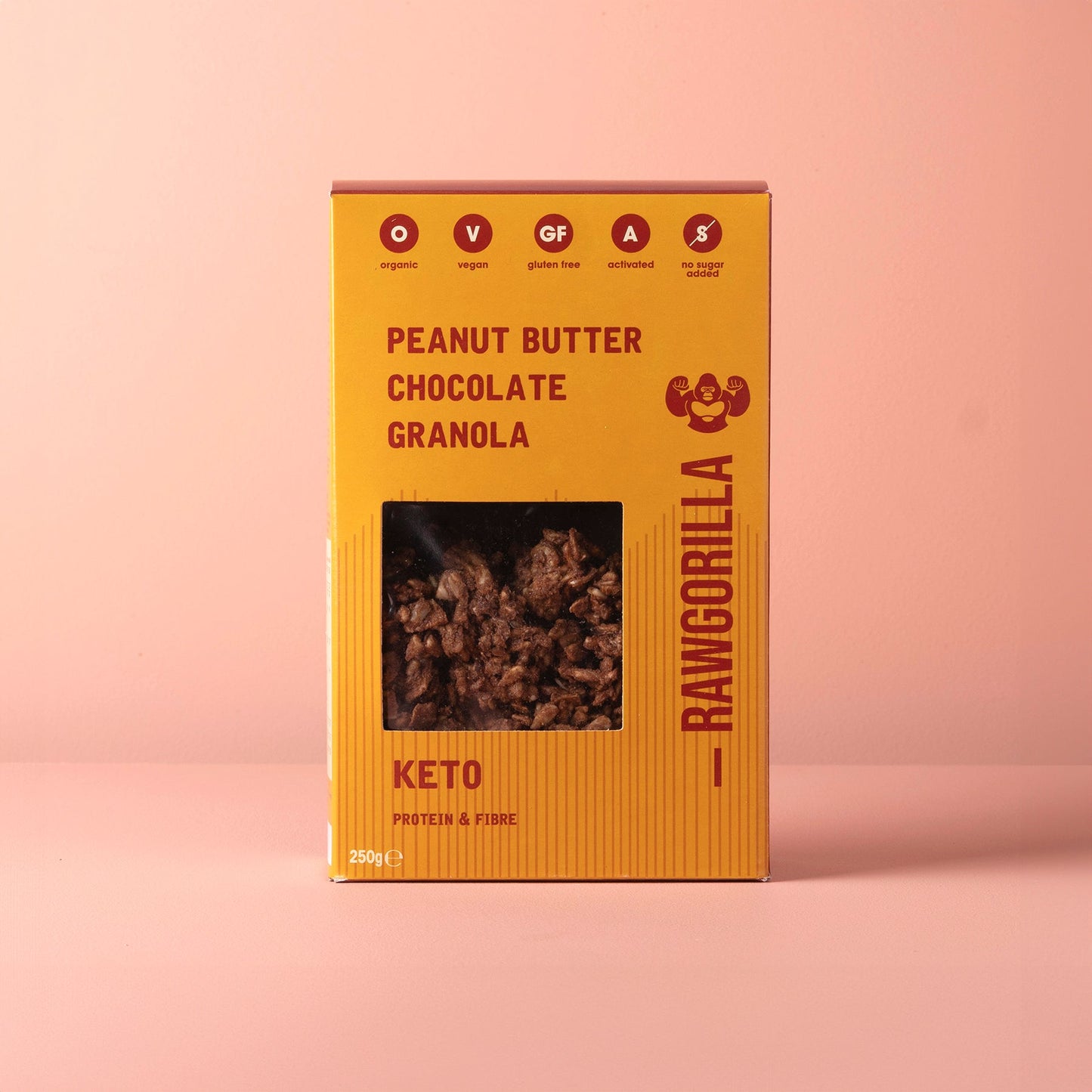 Keto Peanut Butter Chocolate Granola - 250g - Raw Gorilla