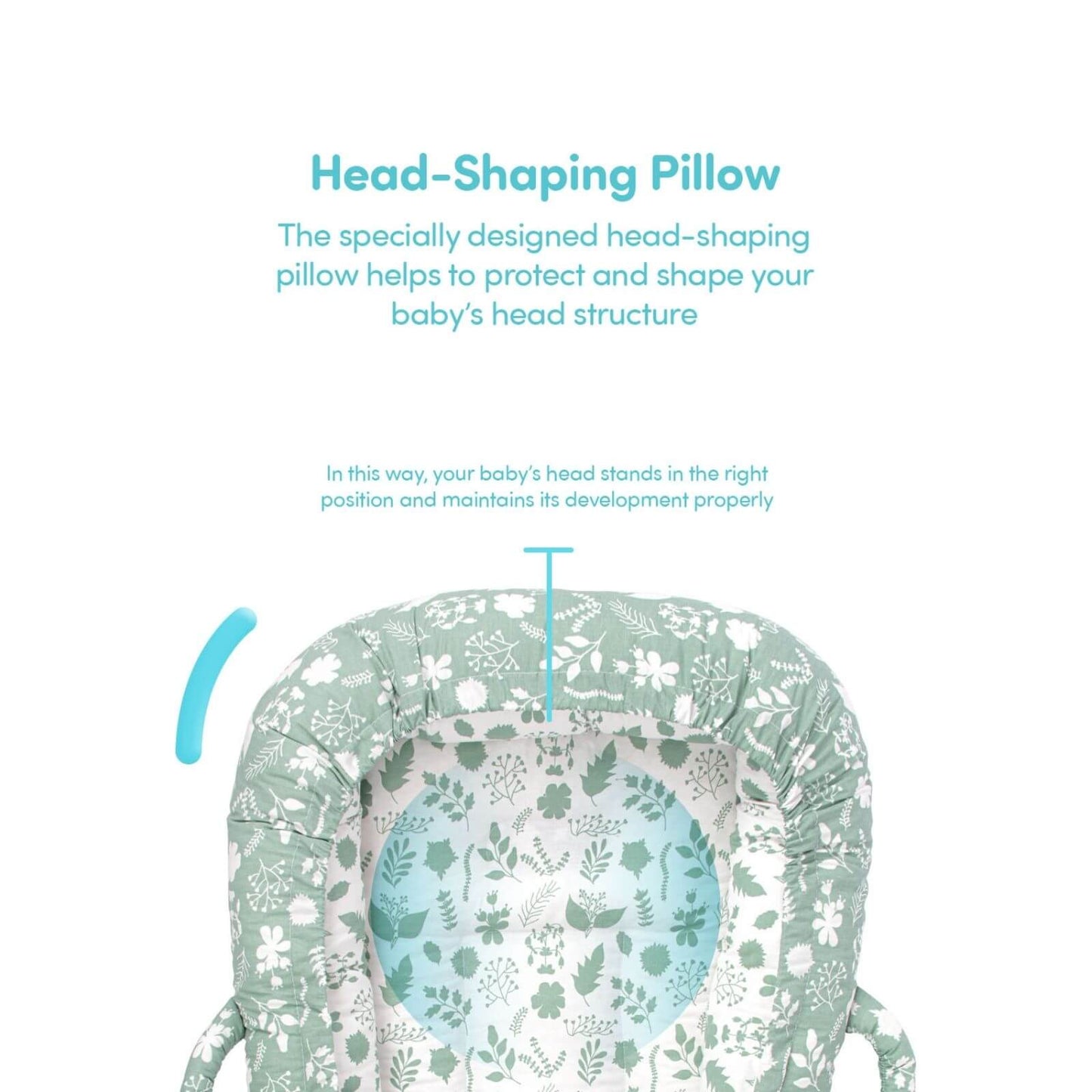 baby plus Mother Side Baby Reflux Bed - Green