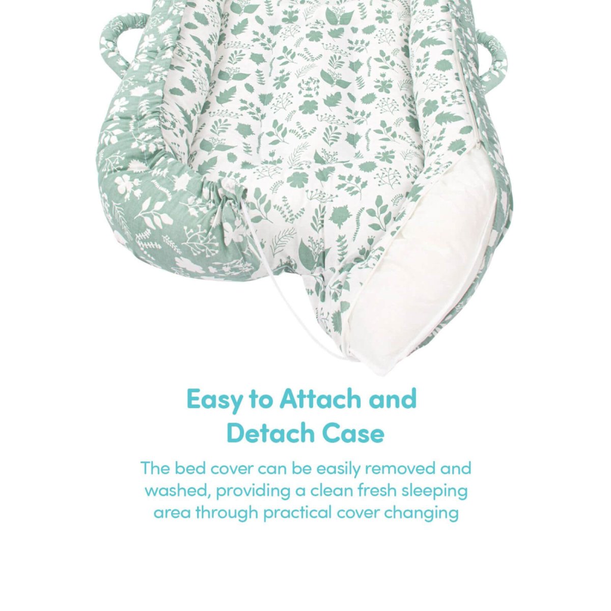 baby plus Mother Side Baby Reflux Bed - Green