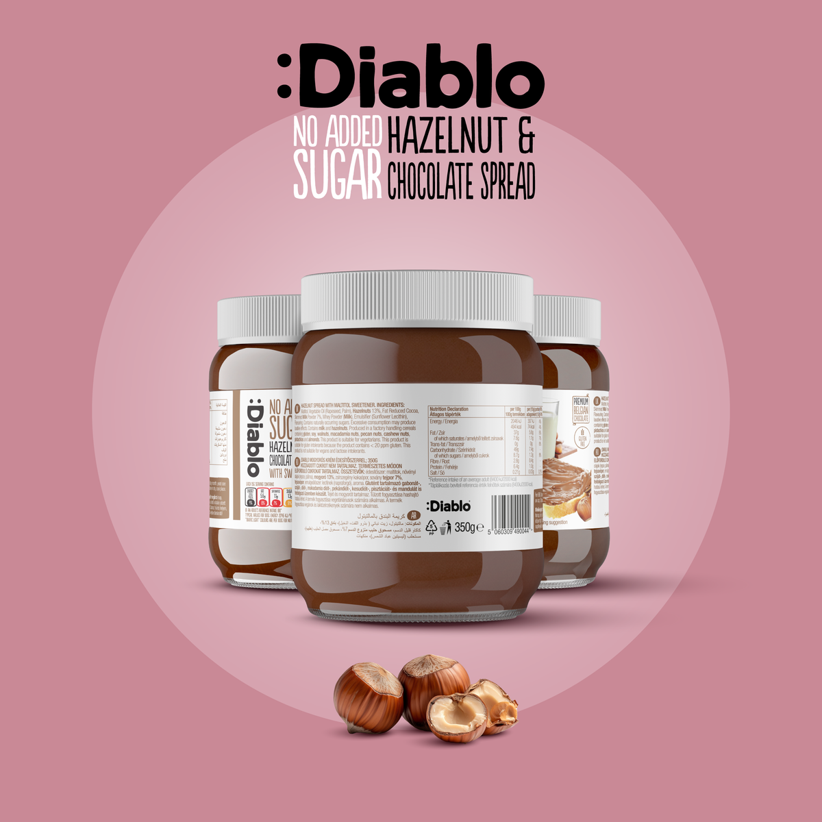 No Added Sugar Hazelnut Chocolate Spread