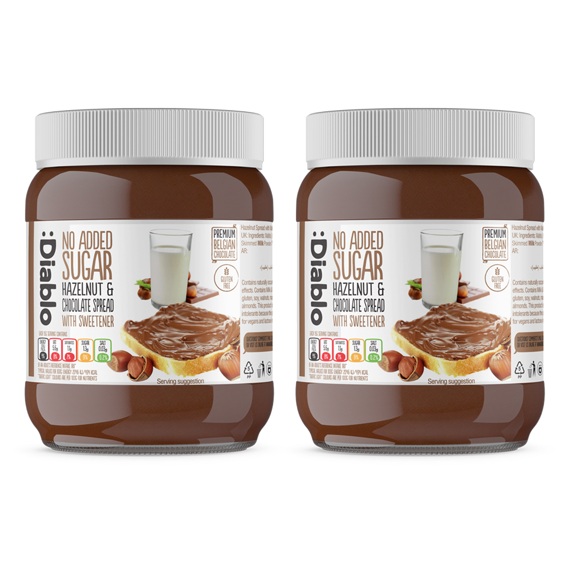 No Added Sugar Hazelnut Chocolate Spread