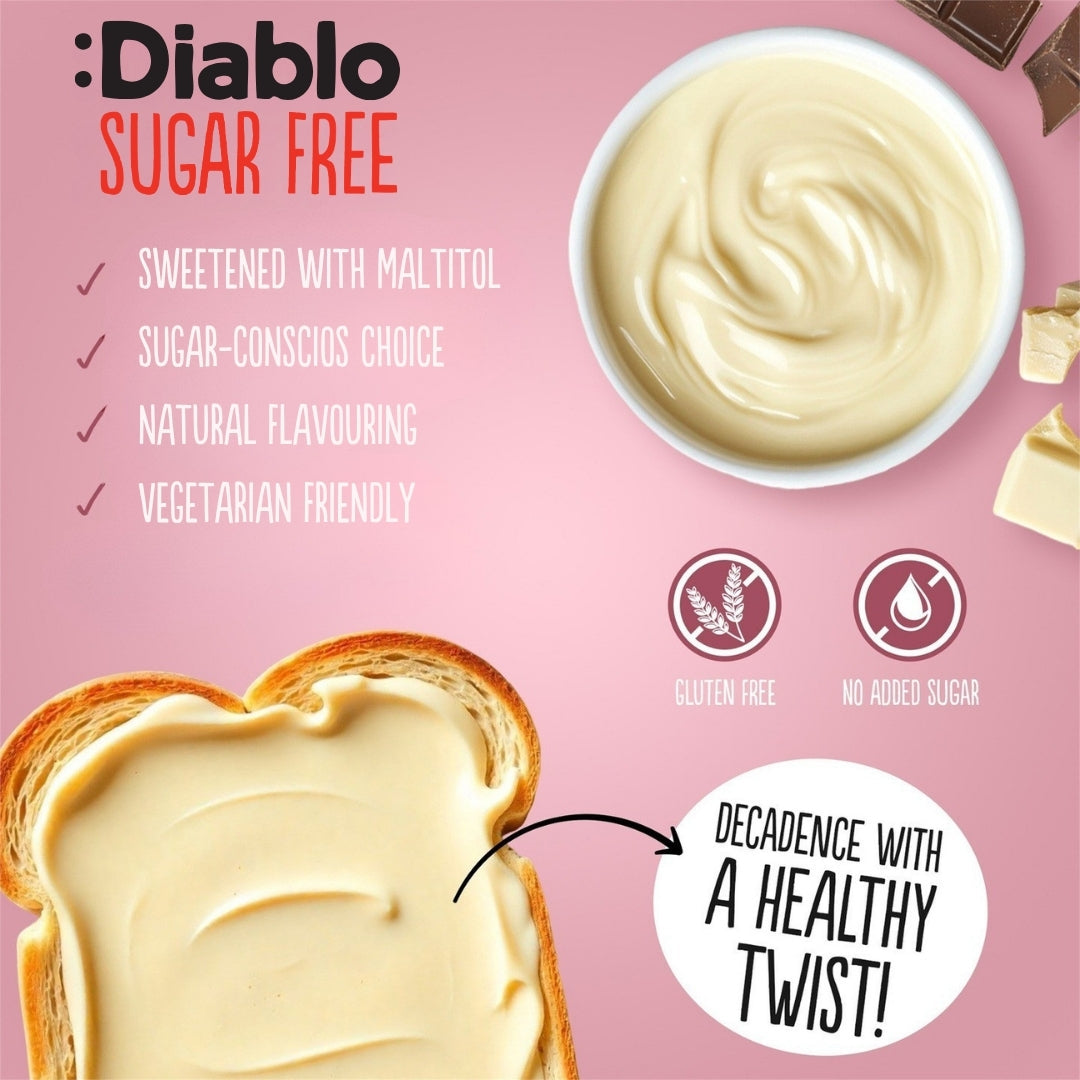 No Added Sugar White Chocolate Spread (350g)